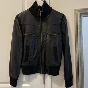 BDG Black Vegan Leather Jacket